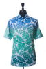 Tommy Bahama Island Zone Blue Floral Print Short Sleeve Shirt