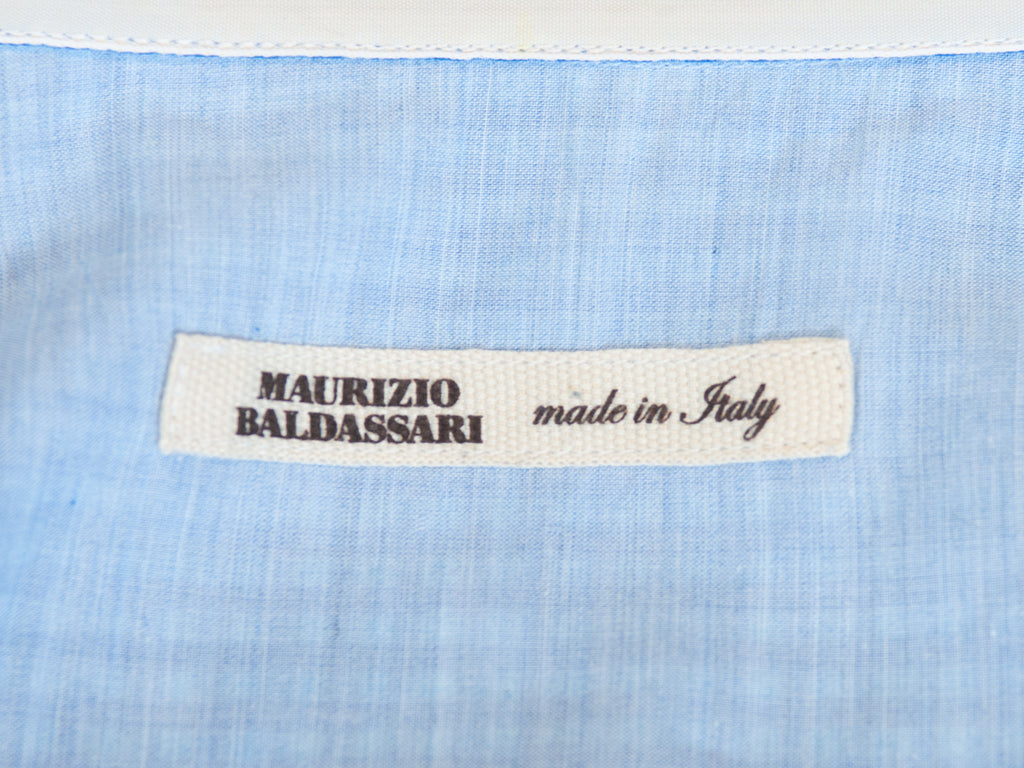 Maurizio Baldassari Blue Check Shirt