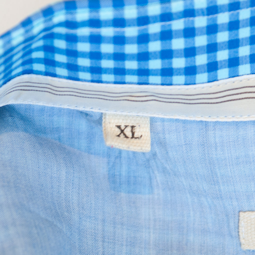 Maurizio Baldassari Blue Check Shirt