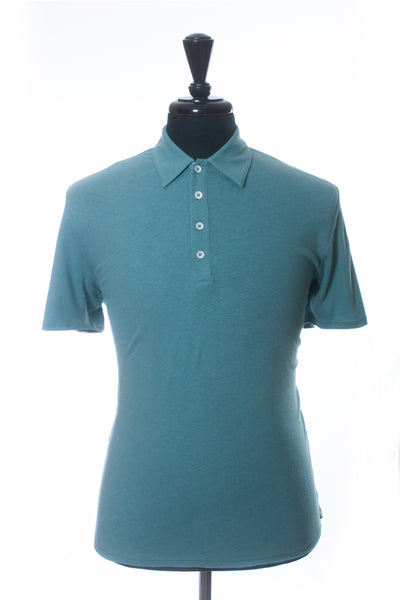 Rag & Bone NWT Blue Linen Blend Polo