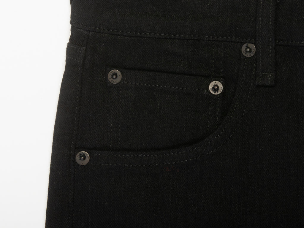 Rag & Bone Black Fit1 Extra Slim Fit Jeans