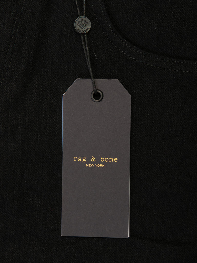 Rag & Bone Black Fit1 Extra Slim Fit Jeans