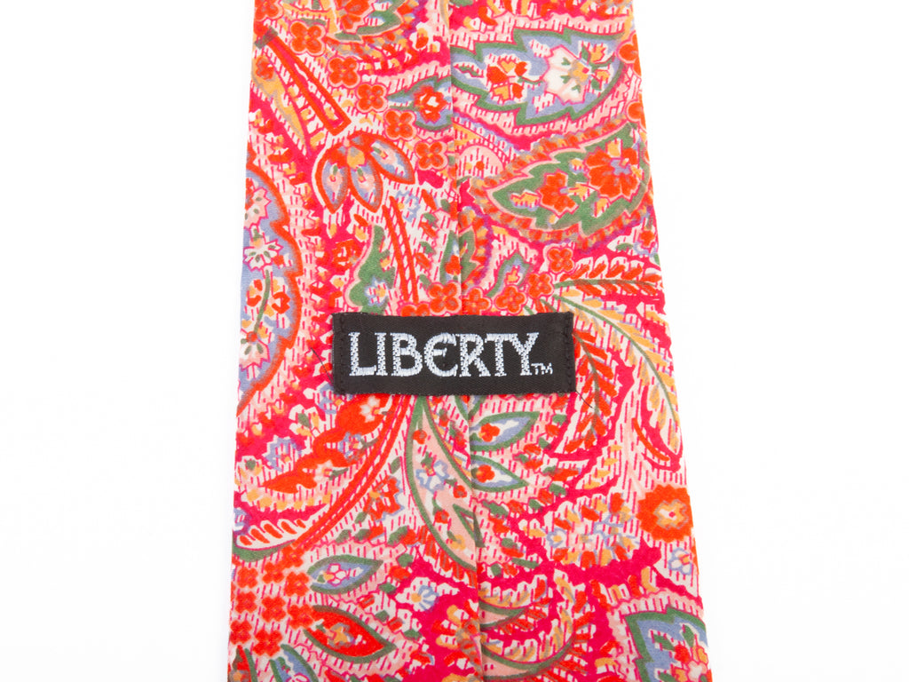 Liberty of London Red Paisley Cotton Tie