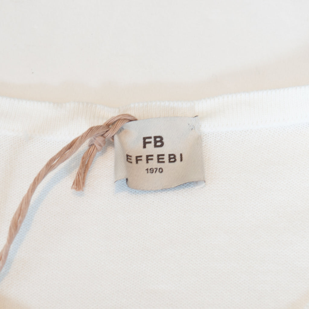 FB Effebi NWT Off-White Jersey Knit T-Shirt