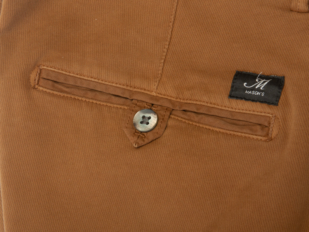 Mason’s Brown P.Torino Stretch Jersey Twill Pants