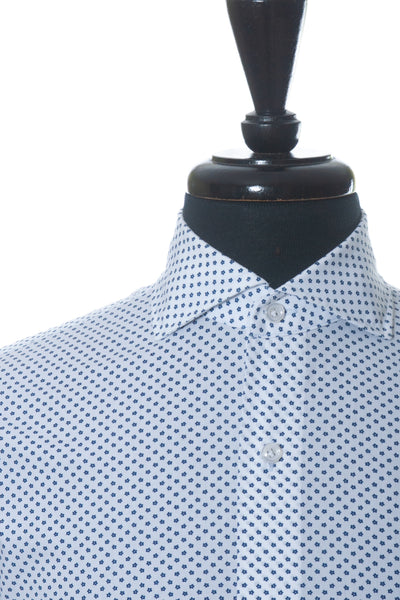 Orian Vintage Classic Slim Fit Floral Print Shirt