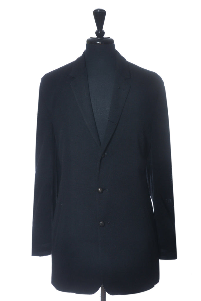 John Varvatos Luxe Black Knit Coat