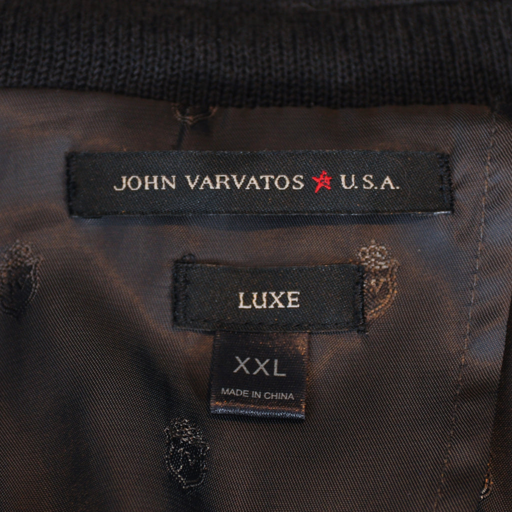 John Varvatos Luxe Black Knit Coat