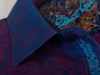 Robert Graham Purple Damask Print Classic Fit Shirt