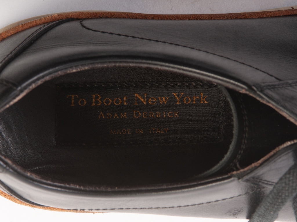 To Boot Black Leather Sneakers