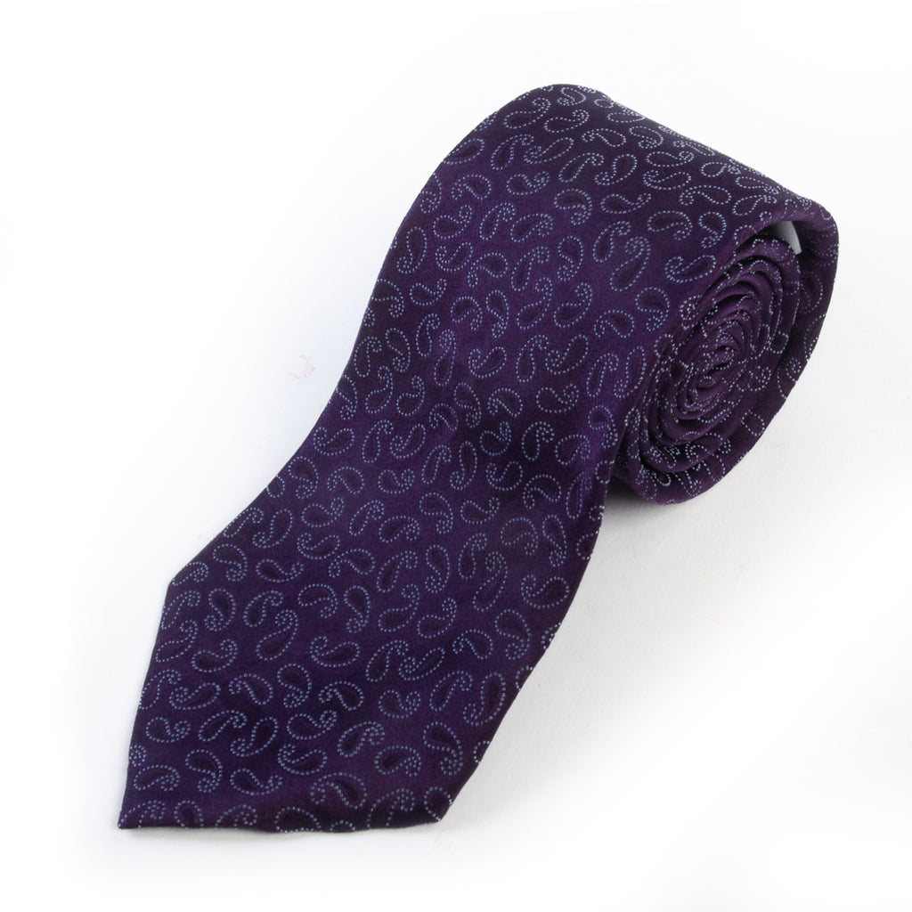 Giorgio Armani Purple Paisley Tie