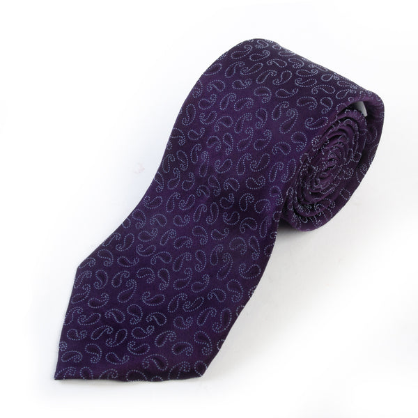 Giorgio Armani Purple Paisley Tie