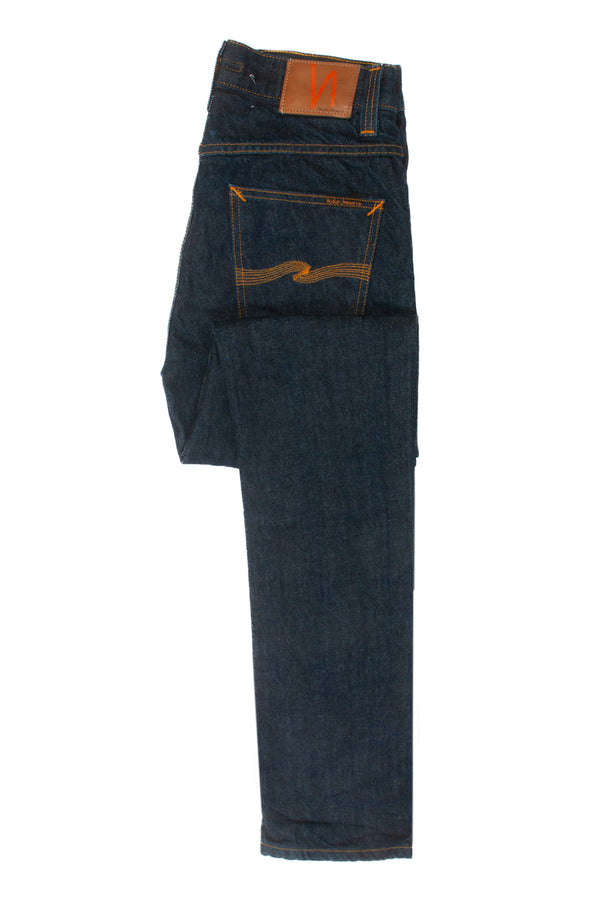 Nudie Blue Grim Tim Dry Dirt Organic Jeans