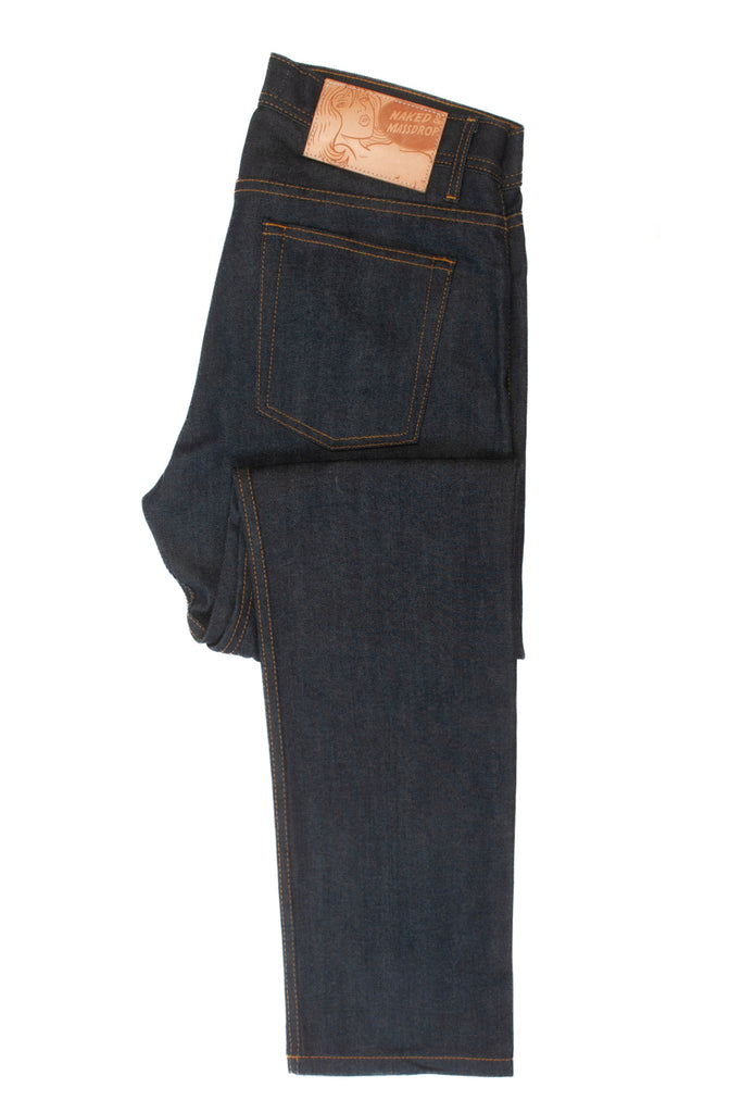 Naked & Famous Massdrop Blue Karvi Stretch Selvedge WeirdGuy Jeans