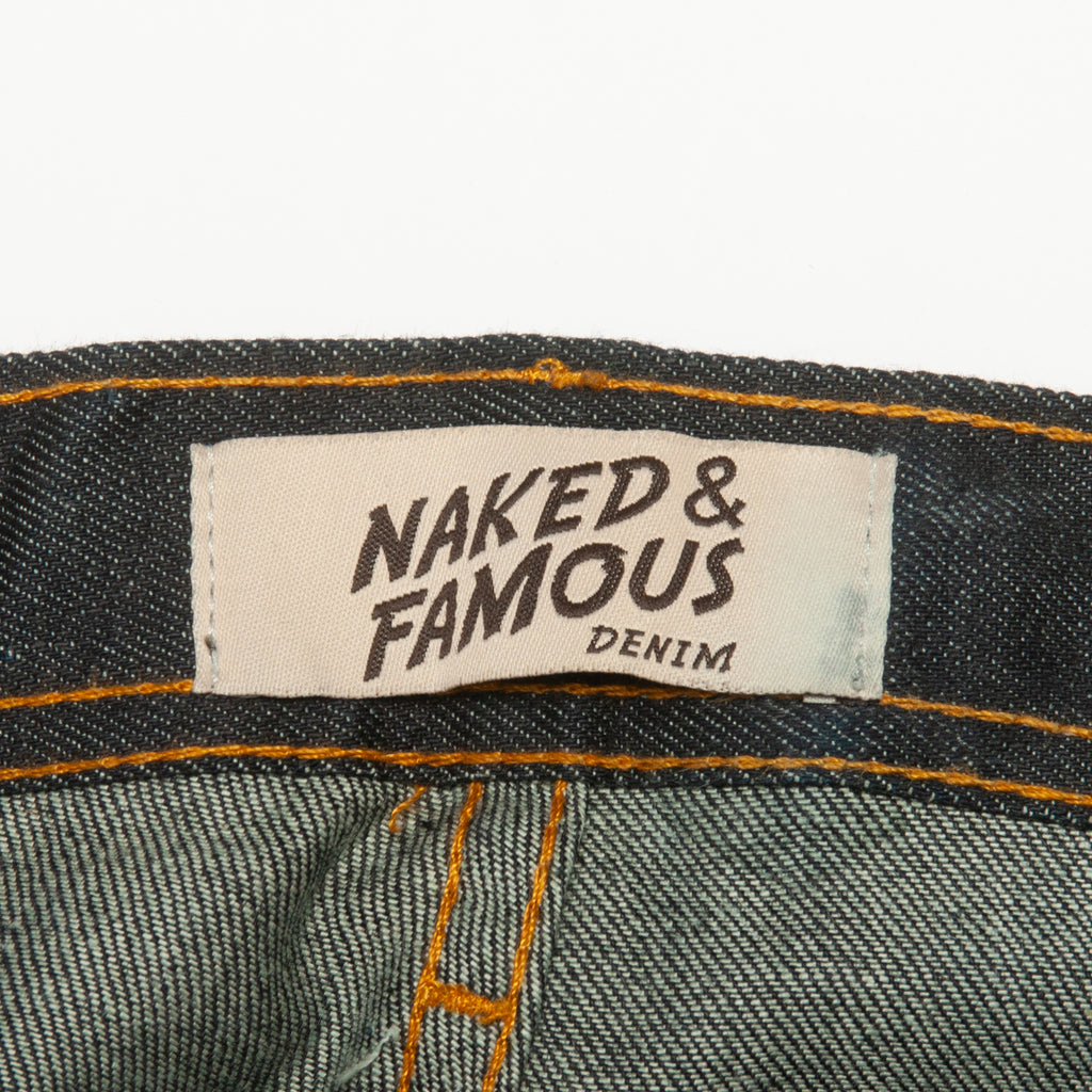 Naked & Famous Massdrop Blue Karvi Stretch Selvedge WeirdGuy Jeans