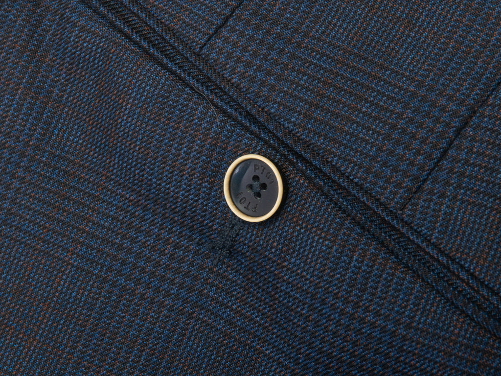 PT01 Dark Slate Grey Check Lower East Side Hepcat Slim Pants