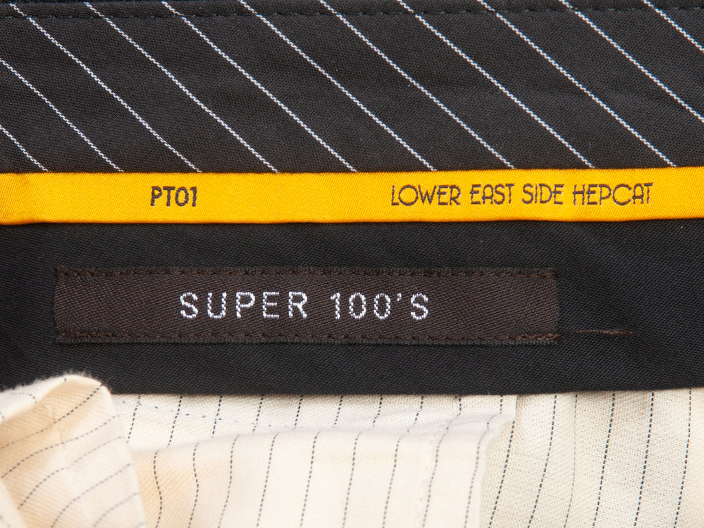 PT01 Dark Slate Grey Check Lower East Side Hepcat Slim Pants