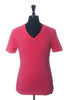 Y-3 Yohji Yamamoto Pink V-Neck T-Shirt