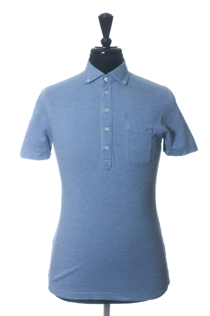Brunello Cucinelli Blue Slim Fit Polo Shirt