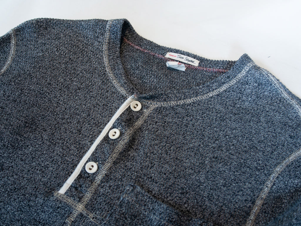 Todd Snyder X Champion Heathered Grey Henley