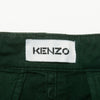 Kenzo Washed Green Single Pleat Slim Pants