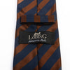 Loding Brown on Navy Blue Striped Tie