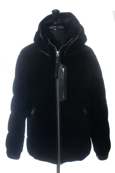 Tom Ford Black Velvet Down Parka