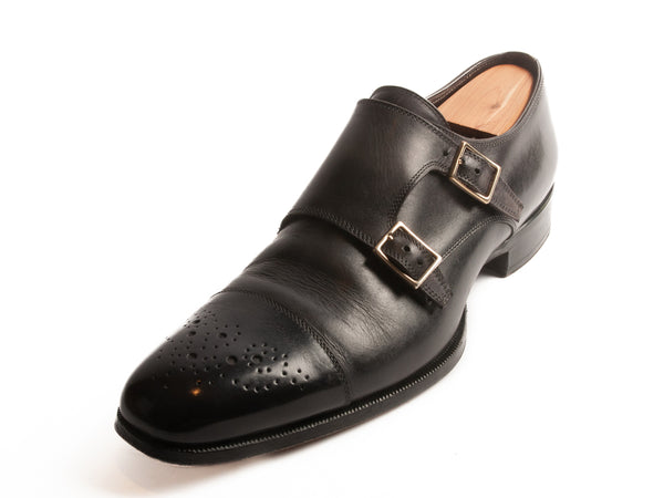 Tom Ford Black Double Monk Shoes