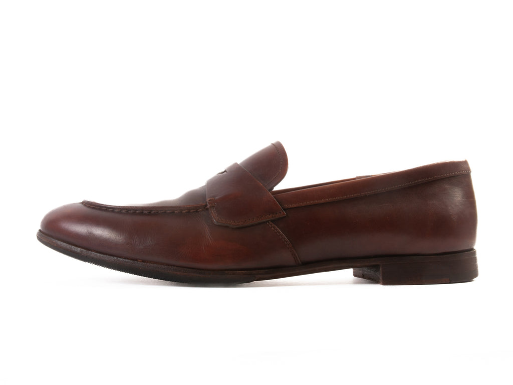 Prada Brown Penny Loafers