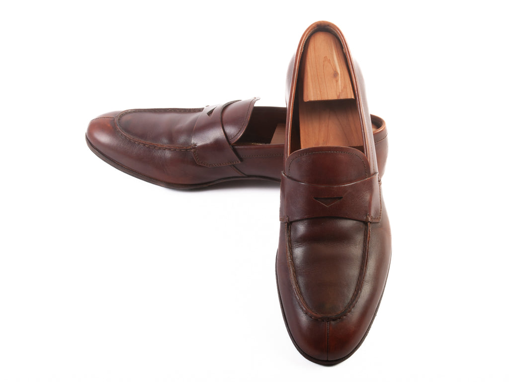 Prada Brown Penny Loafers
