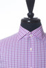 Ermenegildo Zegna Pink Check Slim Fit Dress Shirt