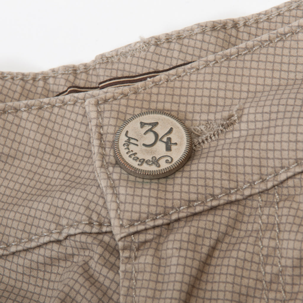 34 Heritage Brown Graph Print Courage Pants