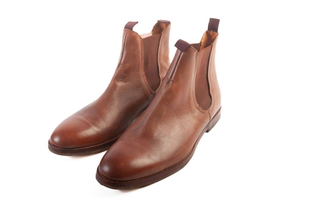 Hudson Brown Leather Ser01 Chelsea Boots