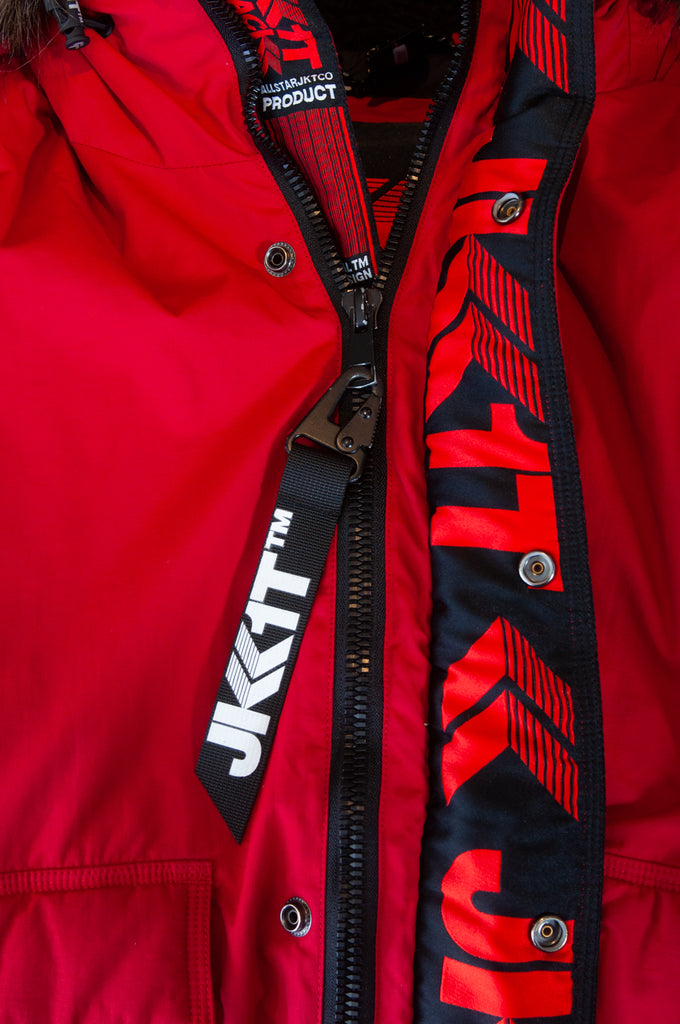 Jack1t Red Down Parka