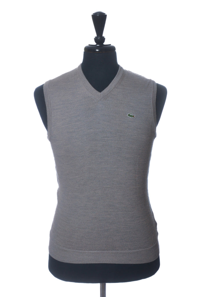Lacoste Grey Wool Sweater Vest
