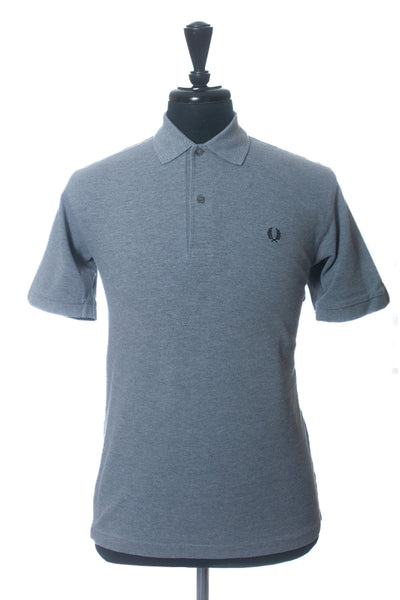 Fred Perry Grey Cotton Pique Polo Shirt