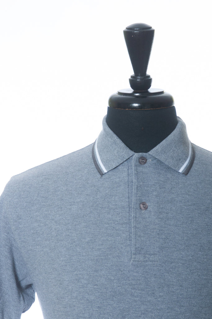 Fred Perry Grey Cotton Pique Polo Shirt
