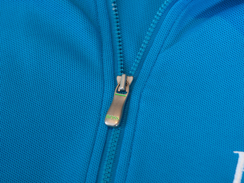 Hugo Boss Blue Pikey Pro Quarter Zip Shirt