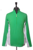 Lululemon Green and White Half Zip Track Jacket