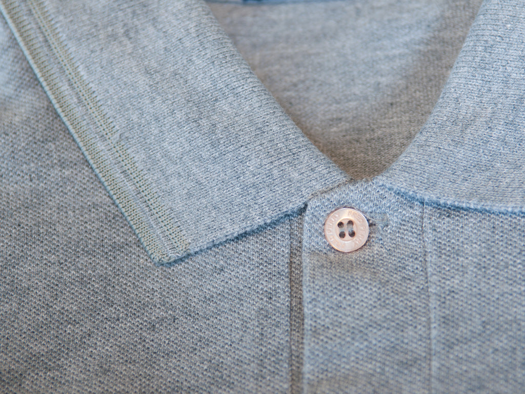 Fred Perry Grey Cotton Pique Polo Shirt