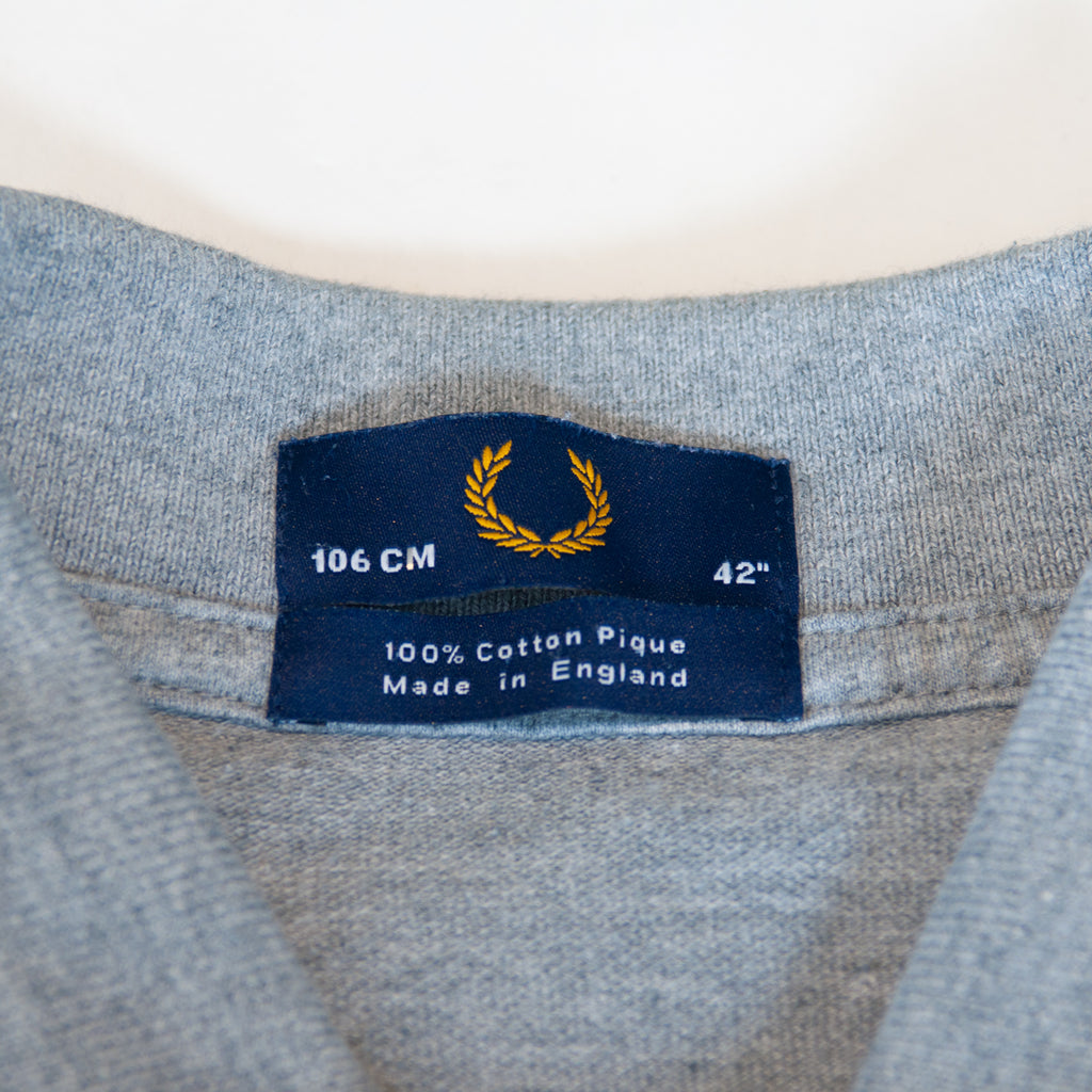 Fred Perry Grey Cotton Pique Polo Shirt