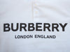 Burberry London White Text Polo Shirt
