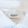 Burberry London White Text Polo Shirt