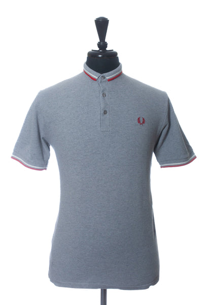 Fred Perry Grey Cotton Pique Polo Shirt