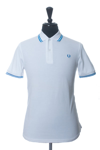 Fred Perry White Cotton Pique Polo Shirt