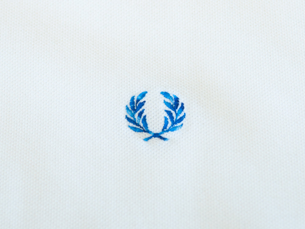 Fred Perry White Cotton Pique Polo Shirt