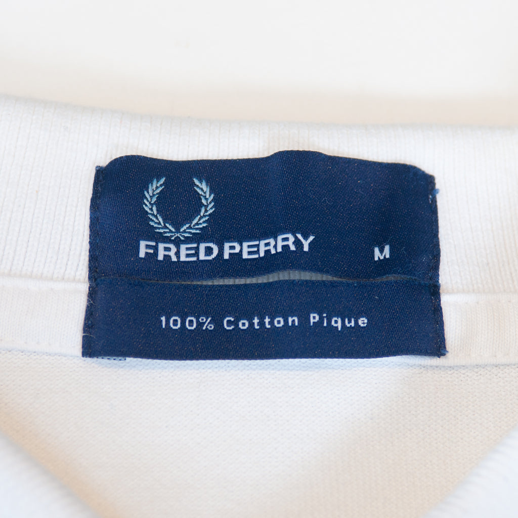 Fred Perry White Cotton Pique Polo Shirt