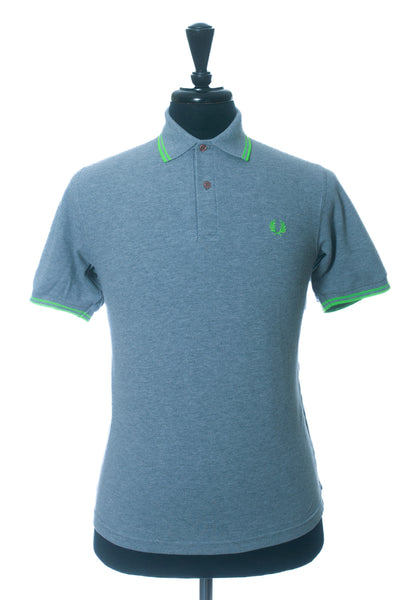 Fred Perry Grey Cotton Pique Polo Shirt