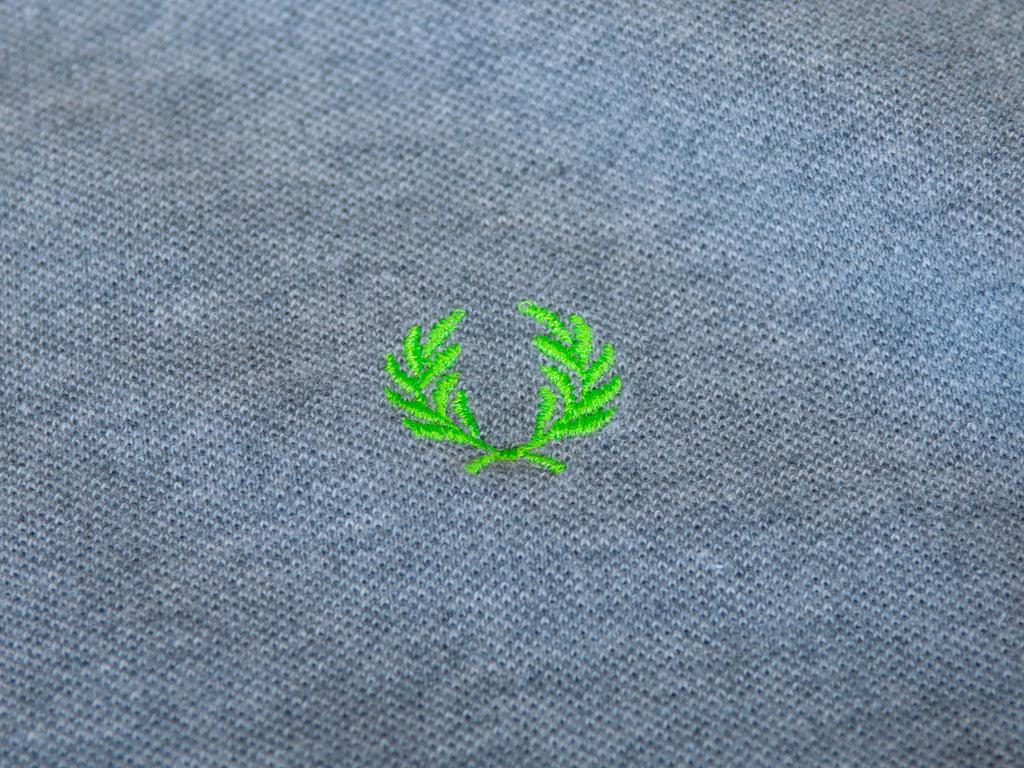 Fred Perry Grey Cotton Pique Polo Shirt
