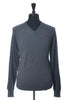 Fred Perry Grey Scottish Lambswool V-Neck Sweater
